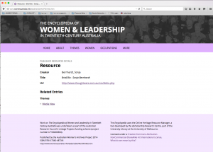 Australian Women & Leadership Entry